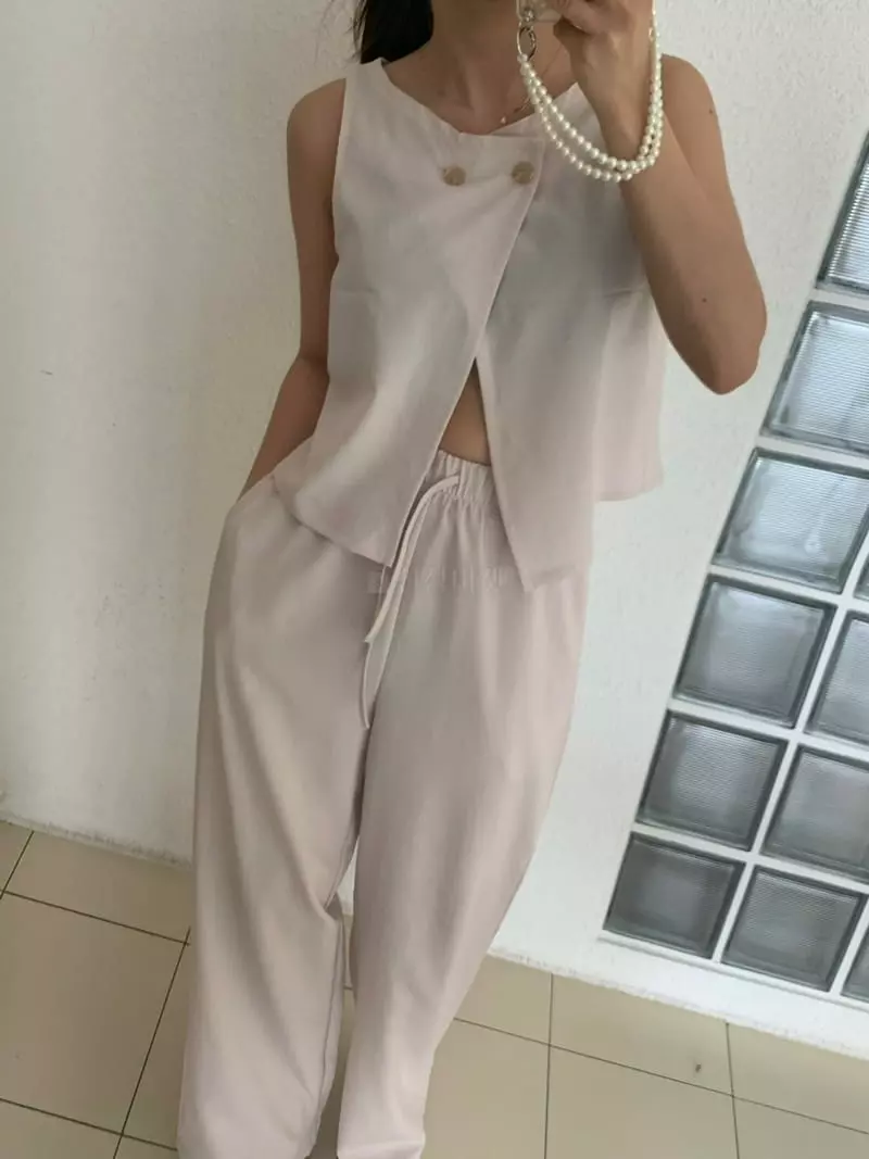 Mosaic - Korean Women Fashion - #restrostyle - Cool Two Way Blouse - 2