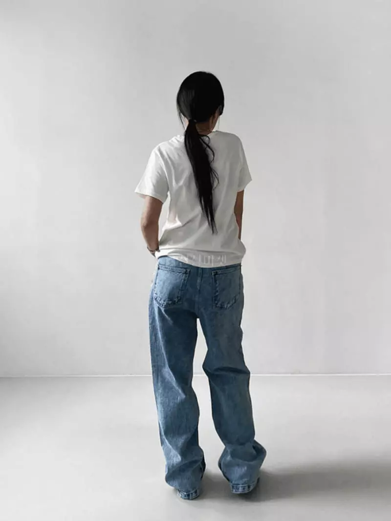Mosaic - Korean Women Fashion - #romanticstyle - Snow Button Jeans - 2