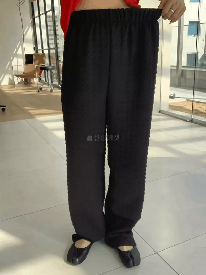 Mosaic - Korean Women Fashion - #thelittlethings - Color Wide Pants - 3
