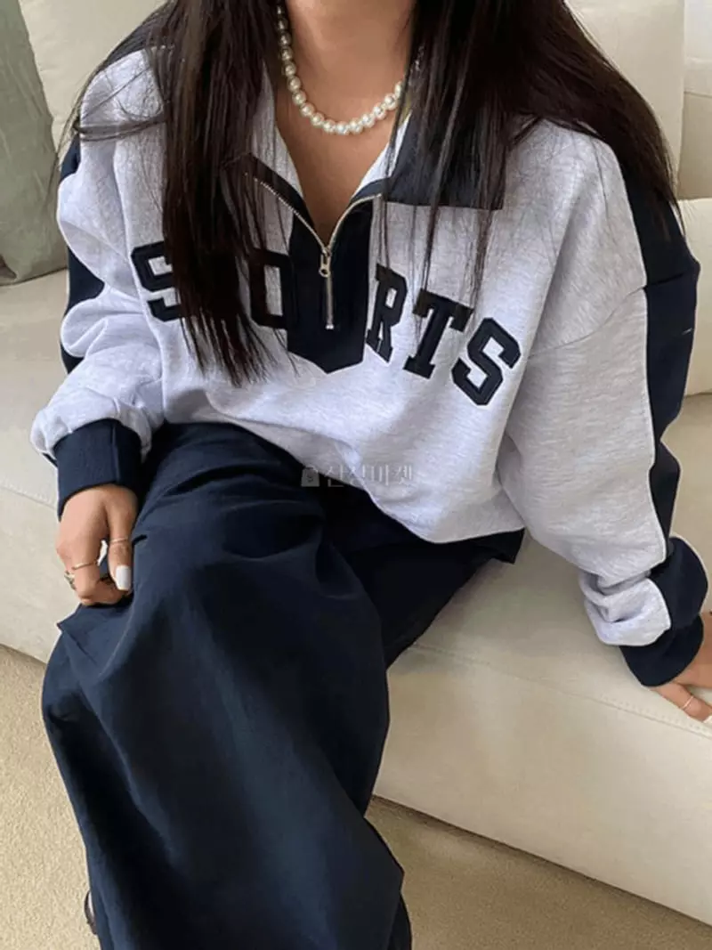 Mosaic - Korean Women Fashion - #womensfashion - Sport Over Sweatshirt