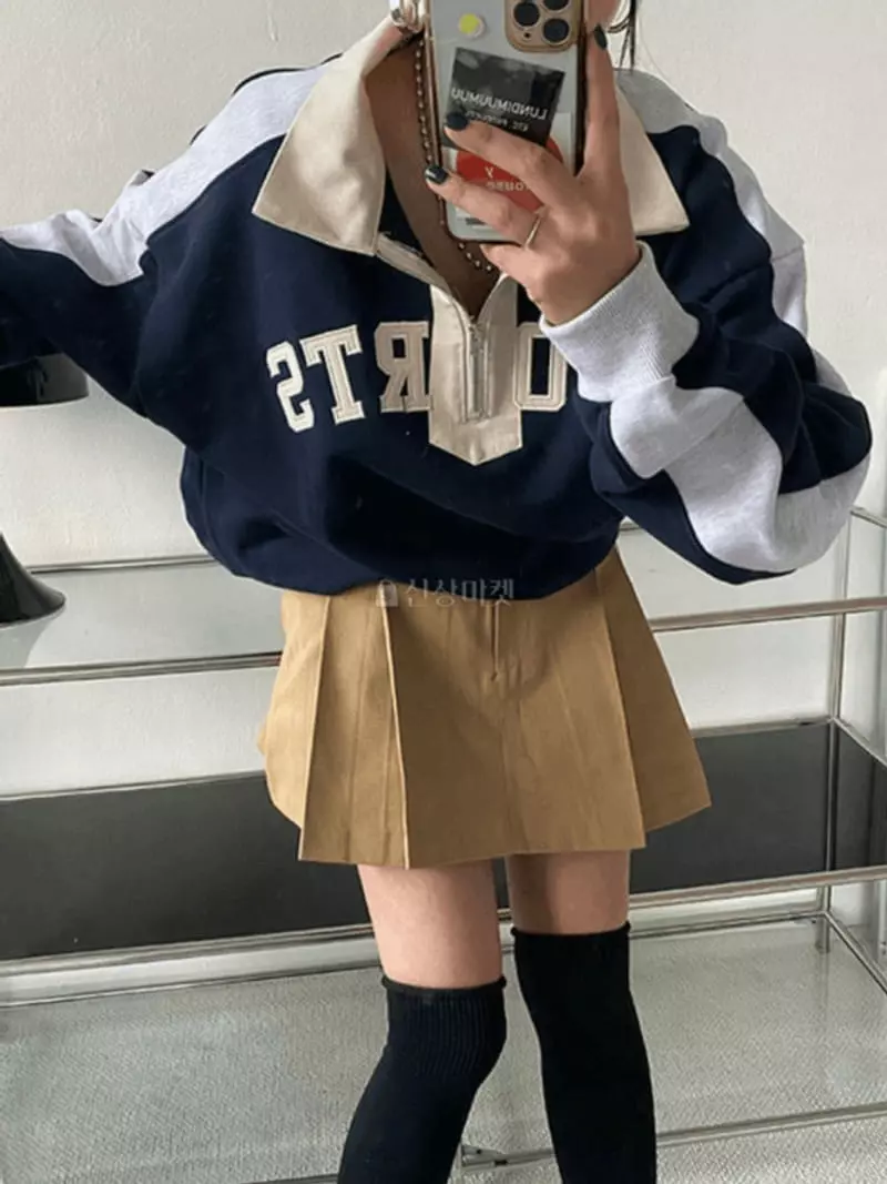 Mosaic - Korean Women Fashion - #womensfashion - Sport Over Sweatshirt - 3