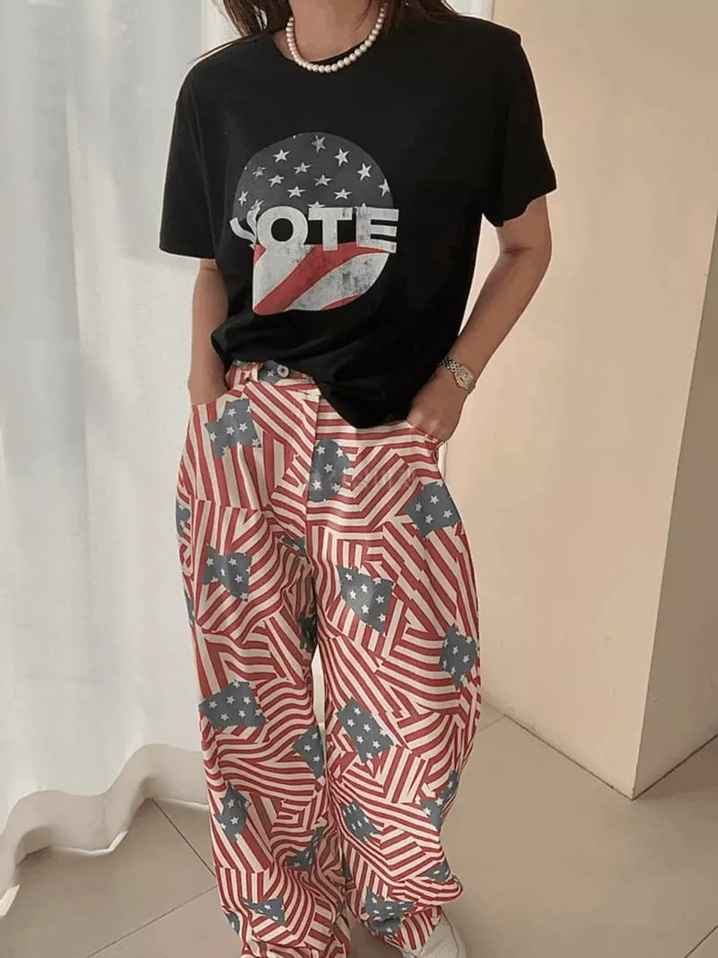 Mosaic - Korean Women Fashion - #womensfashion - Paint Tee - 2