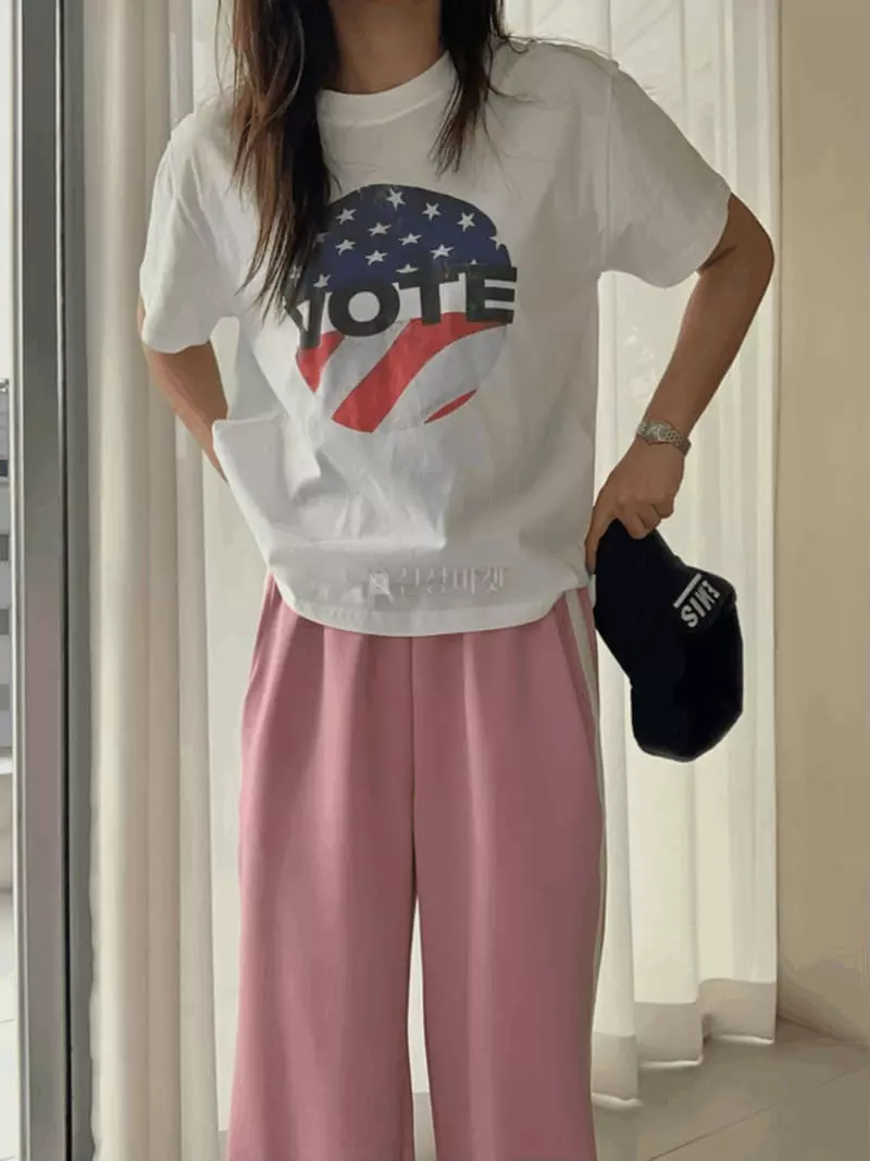 Mosaic - Korean Women Fashion - #momslook - Paint Tee - 4