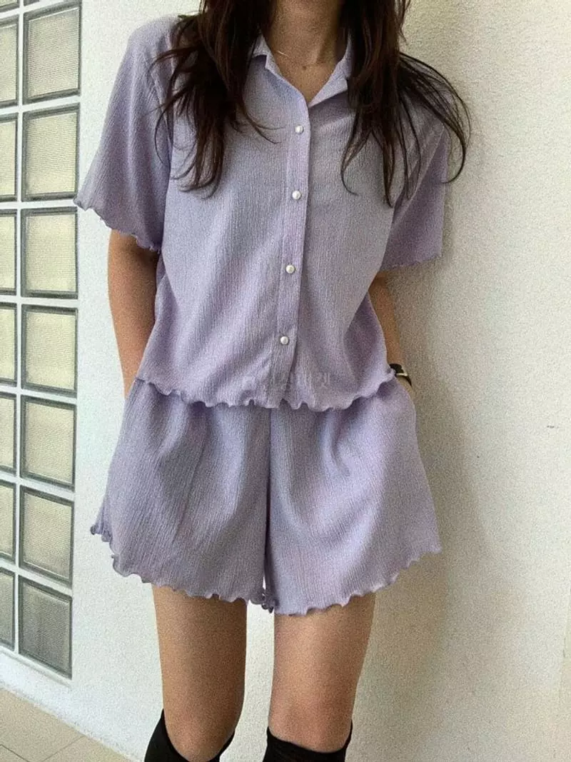 Mosaic - Korean Women Fashion - #womensfashion - Bonbon Wave Banding Shorts
