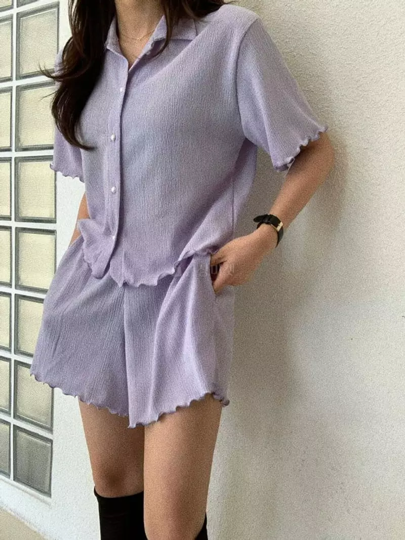 Mosaic - Korean Women Fashion - #womensfashion - Bonbon Wave Banding Shorts - 3