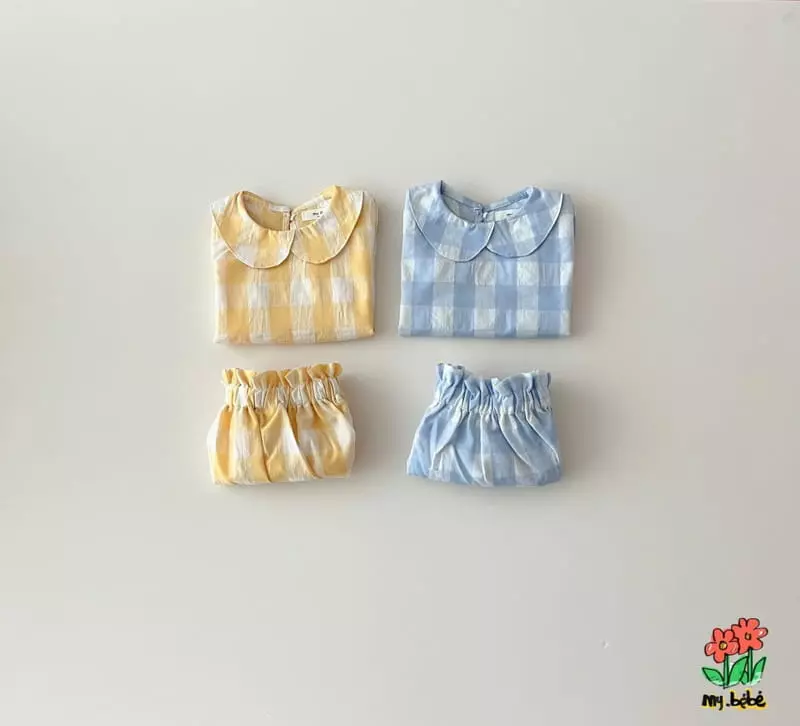 My Bebe - Korean Baby Fashion - #babyboutique - Lovely Top Bloomer Set - 10