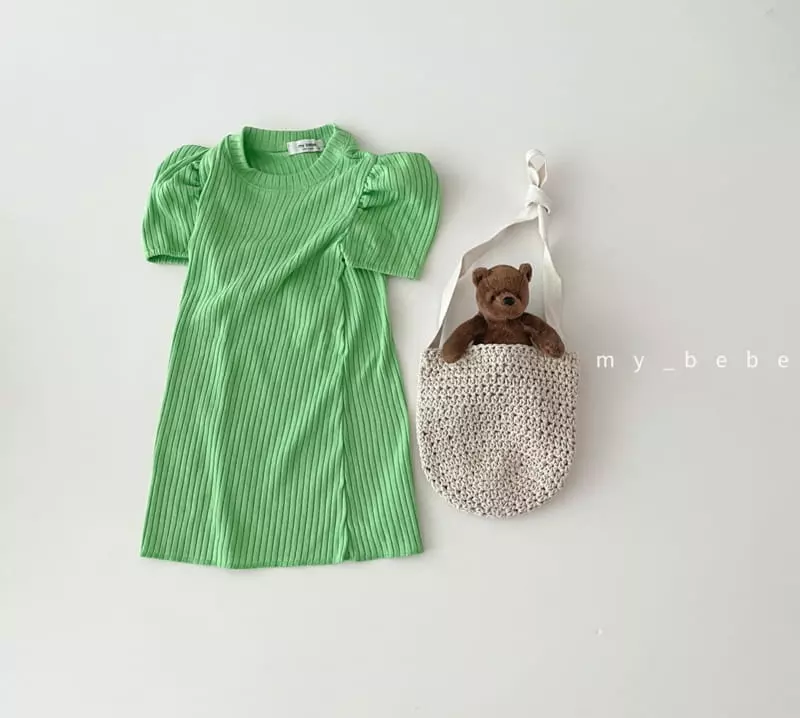 My Bebe - Korean Children Fashion - #childofig - Rib One-piece - 5