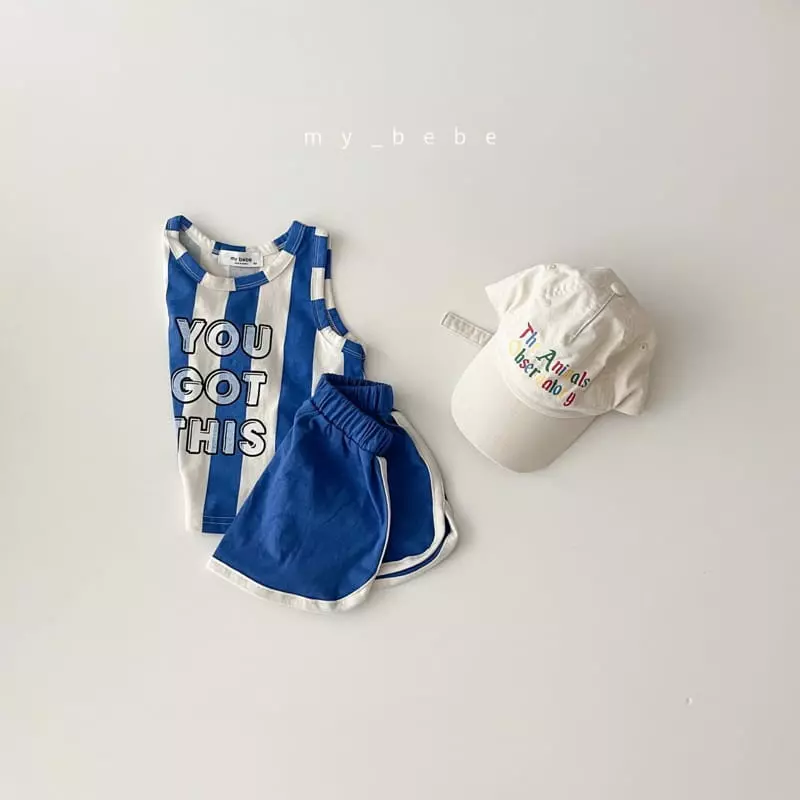 My Bebe - Korean Children Fashion - #childofig - UU Top Bottom Set - 2