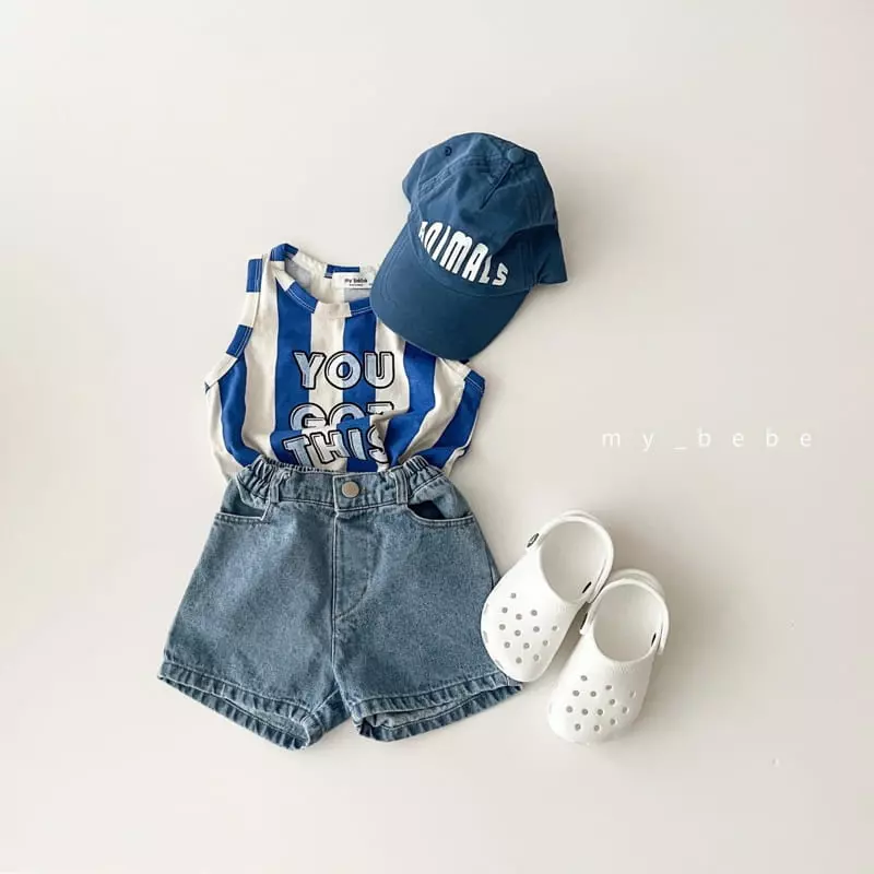 My Bebe - Korean Children Fashion - #childofig - UU Top Bottom Set - 3