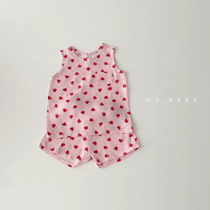 My Bebe - Korean Children Fashion - #childrensboutique - Lingun Top Bottom Set - 6