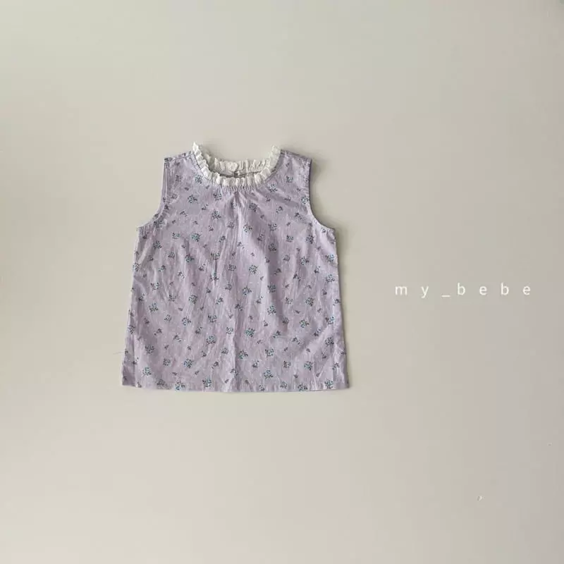 My Bebe - Korean Children Fashion - #designkidswear - Lace Sleeveless Blouse - 10