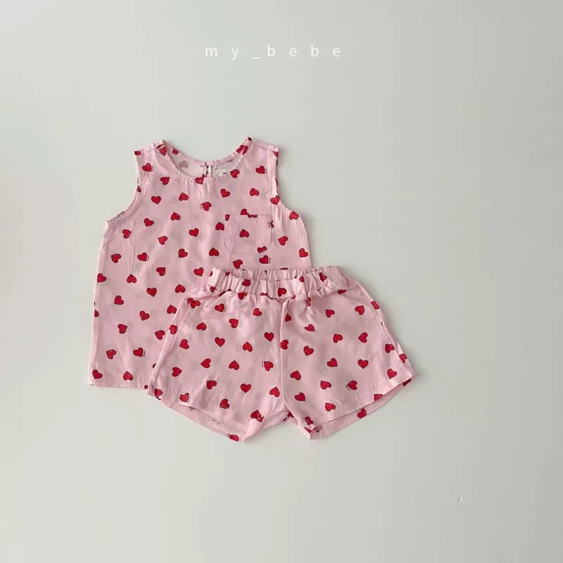 My Bebe - Korean Children Fashion - #discoveringself - Lingun Top Bottom Set - 8