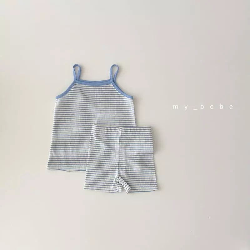 My Bebe - Korean Children Fashion - #discoveringself - Stripes Sleeveless Easywear - 7