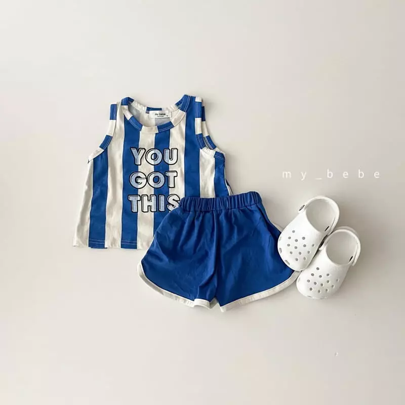 My Bebe - Korean Children Fashion - #fashionkids - UU Top Bottom Set - 7