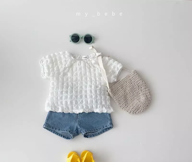 My Bebe - Korean Children Fashion - #kidsshorts - Olock Blouse