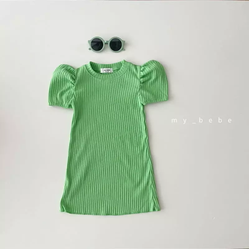My Bebe - Korean Children Fashion - #magicofchildhood - Rib One-piece - 2