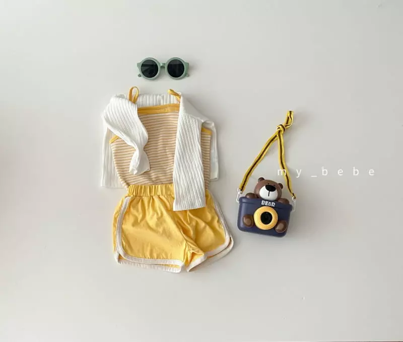 My Bebe - Korean Children Fashion - #prettylittlegirls - Stripes Sleeveless Easywear - 2