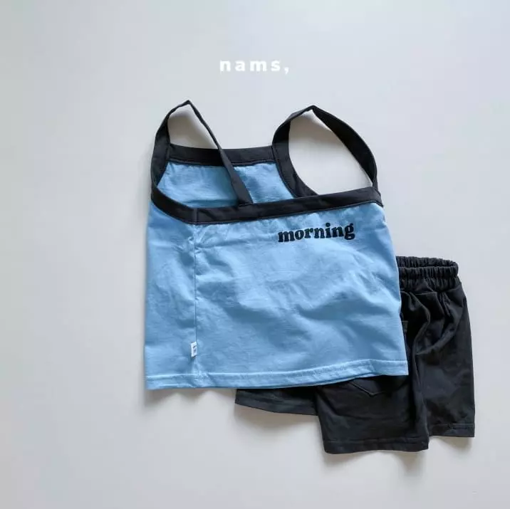 Nams - Korean Children Fashion - #stylishchildhood - Morning Sleeveless Top Bottom Set - 4