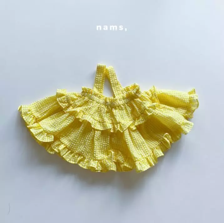 Nams - Korean Children Fashion - #childofig - Check Cancan Blouse - 3