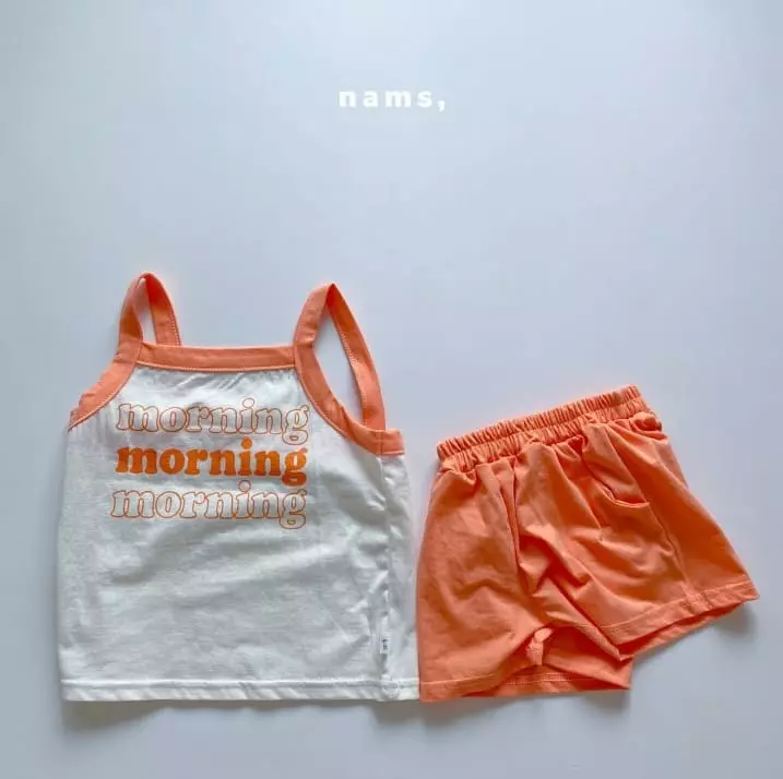 Nams - Korean Children Fashion - #designkidswear - Morning Sleeveless Top Bottom Set - 6