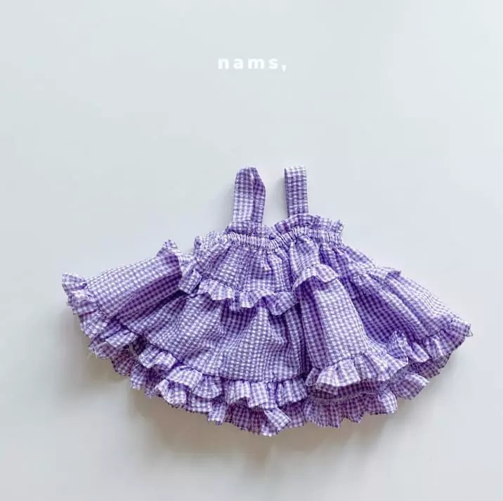 Nams - Korean Children Fashion - #designkidswear - Check Cancan Blouse - 5