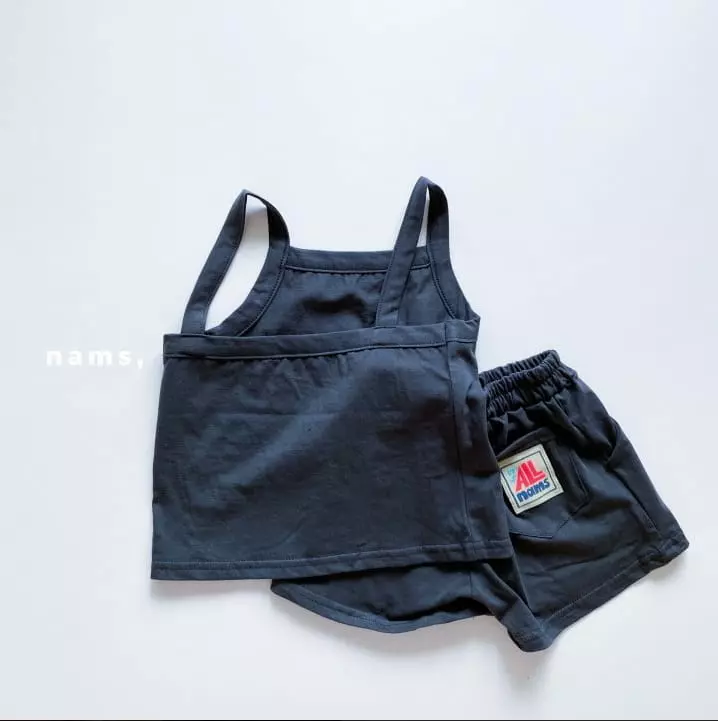 Nams - Korean Children Fashion - #childrensboutique - June Sleeveless Top Bottom Set - 4