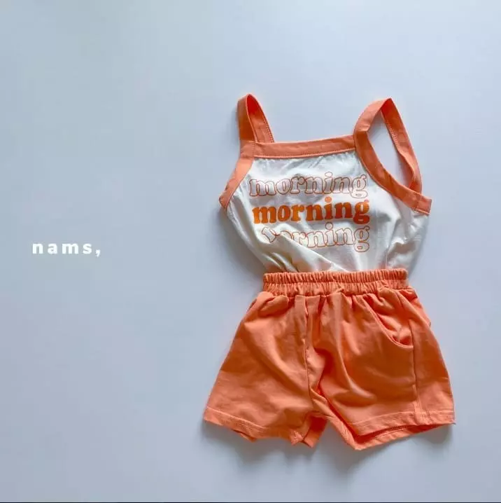 Nams - Korean Children Fashion - #discoveringself - Morning Sleeveless Top Bottom Set - 7
