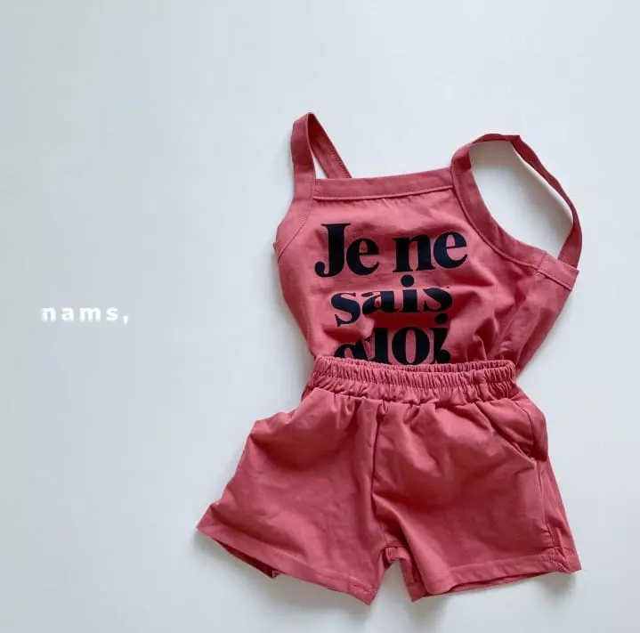 Nams - Korean Children Fashion - #fashionkids - June Sleeveless Top Bottom Set - 6
