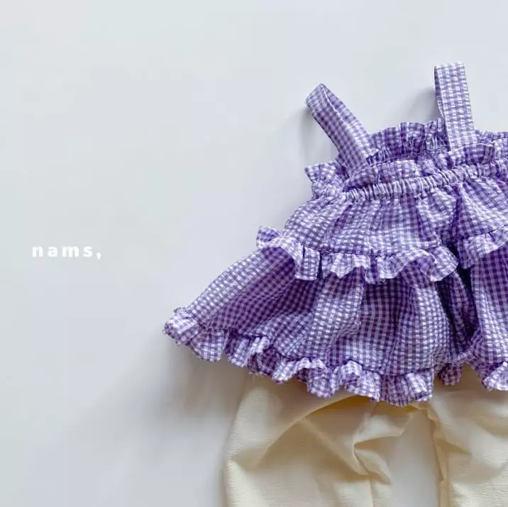 Nams - Korean Children Fashion - #kidsshorts - Check Cancan Blouse - 8