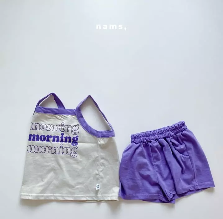 Nams - Korean Children Fashion - #todddlerfashion - Morning Sleeveless Top Bottom Set