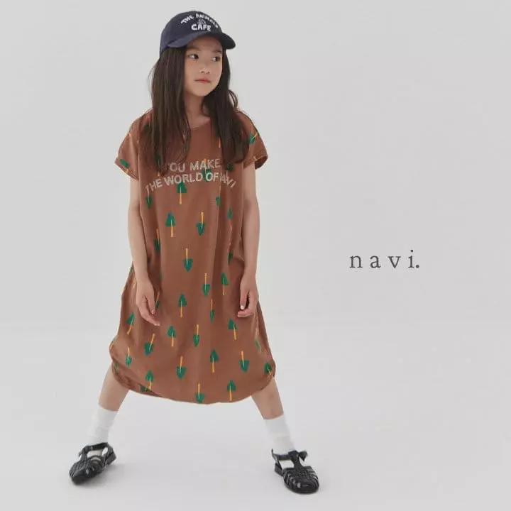 Navi - Korean Children Fashion - #childofig - Tree One-piece - 5