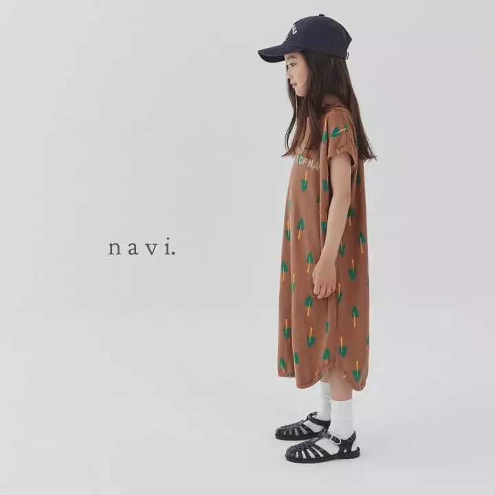 Navi - Korean Children Fashion - #childofig - Tree One-piece - 6