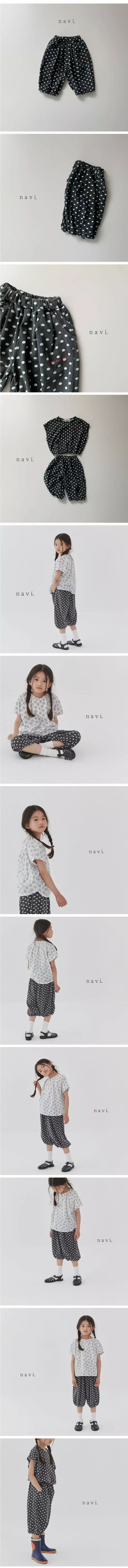Navi - Korean Children Fashion - #designkidswear - Dot Pants - 2