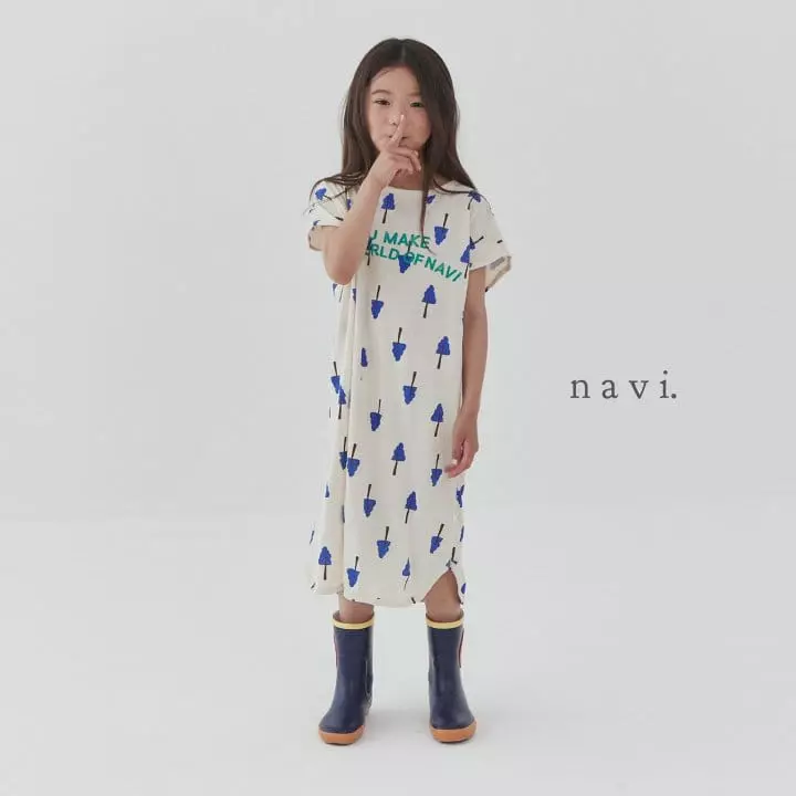 Navi - Korean Children Fashion - #kidsstore - Tree One-piece - 12
