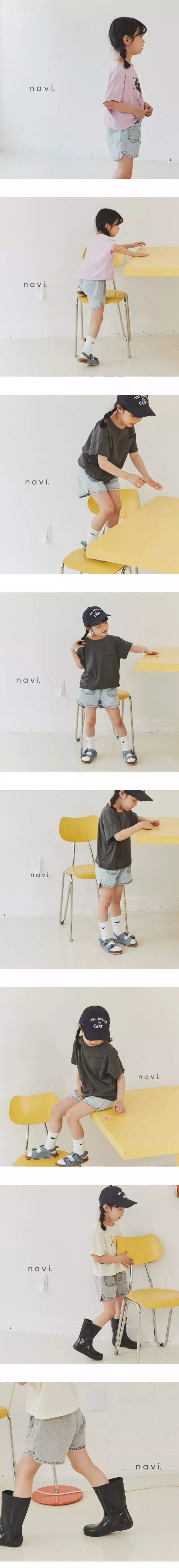 Navi - Korean Children Fashion - #minifashionista - Pocket Denim Shorts