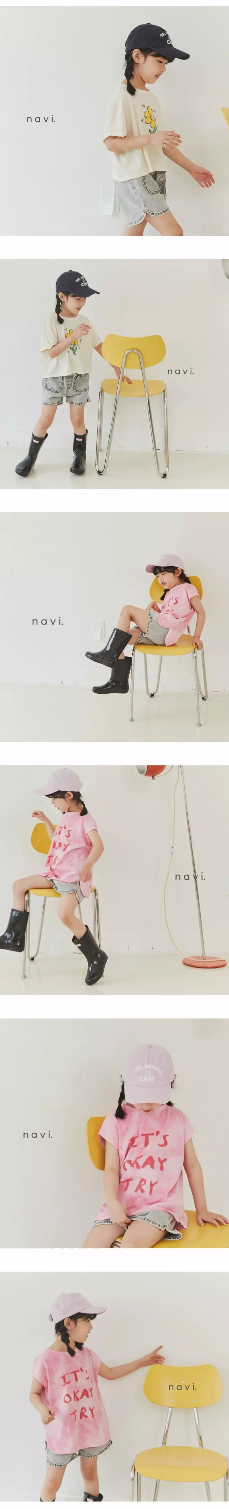 Navi - Korean Children Fashion - #prettylittlegirls - Pocket Denim Shorts - 2