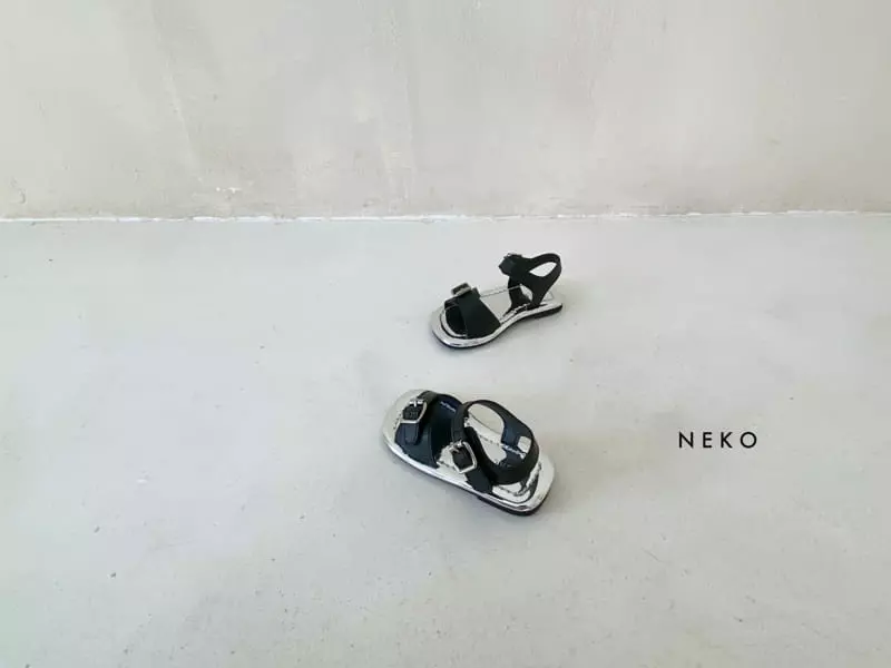 Neko - Korean Children Fashion - #designkidswear - NK890 Silver Pe Sandals - 10