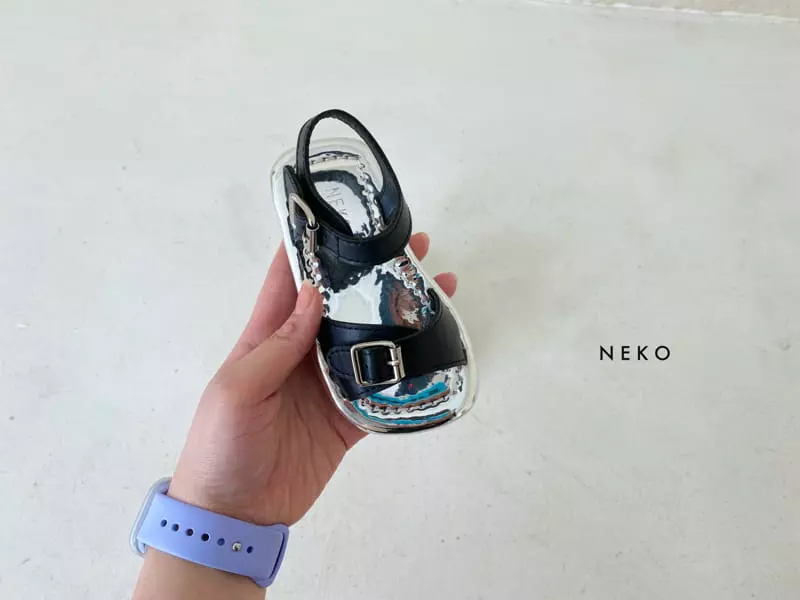 Neko - Korean Children Fashion - #littlefashionista - NK890 Silver Pe Sandals - 3