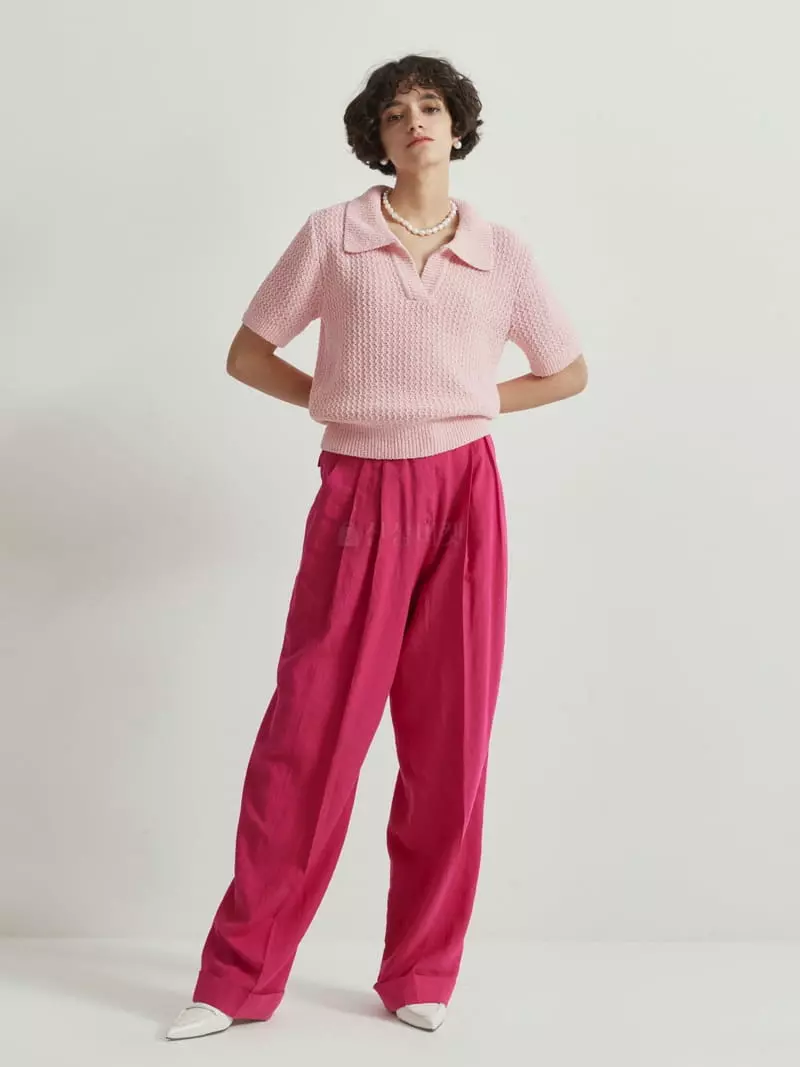 Neroli36 - Korean Women Fashion - #womensfashion - Waffle Collar Knit - 4