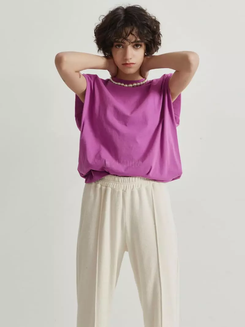Neroli36 - Korean Women Fashion - #shopsmall - Allec Pad Tee