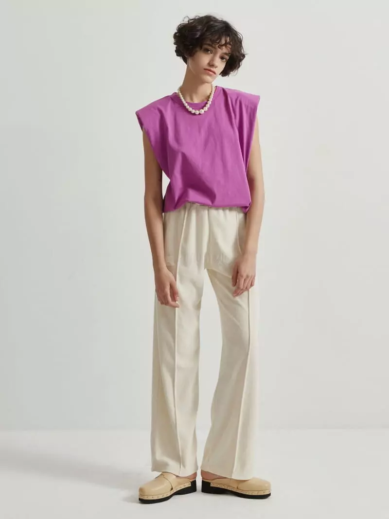 Neroli36 - Korean Women Fashion - #thatsdarling - Allec Pad Tee - 2