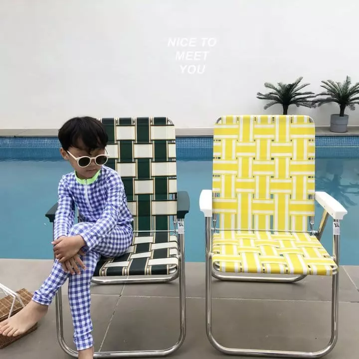 Nice To Meet You - Korean Children Fashion - #childofig - Check Check Rashguard Set - 5