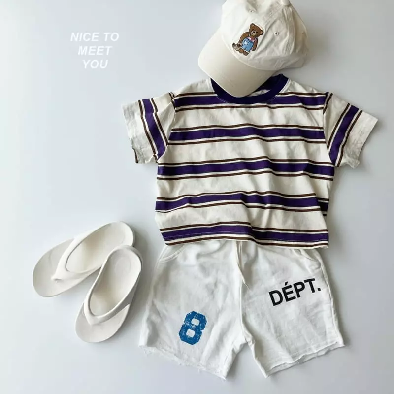 Nice To Meet You - Korean Children Fashion - #designkidswear - Mango Stripes Tee - 3