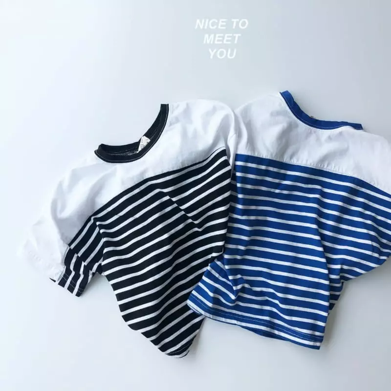 Nice To Meet You - Korean Children Fashion - #discoveringself - Saint Stripes Tee