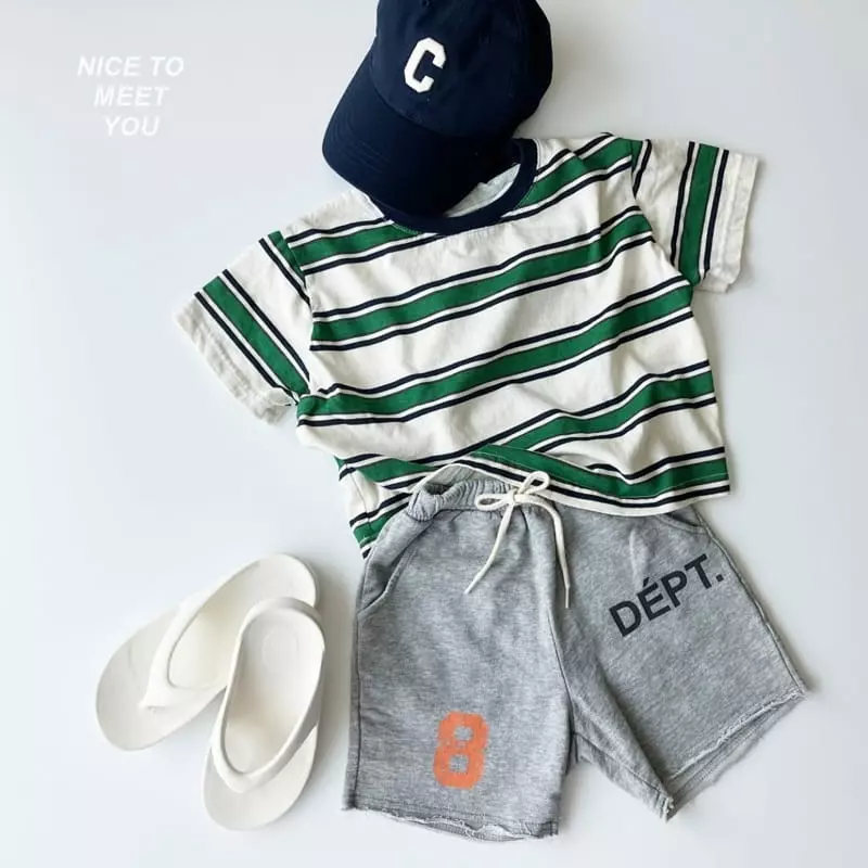 Nice To Meet You - Korean Children Fashion - #fashionkids - Mango Stripes Tee - 5