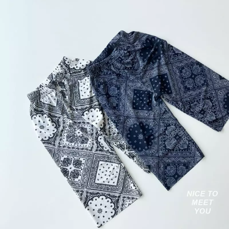 Nice To Meet You - Korean Children Fashion - #kidsstore - Bingsu Wide Pants - 6