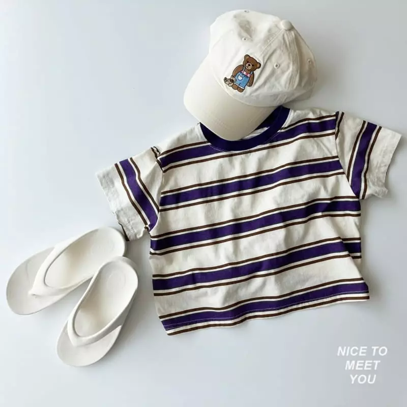 Nice To Meet You - Korean Children Fashion - #kidzfashiontrend - Mango Stripes Tee - 8