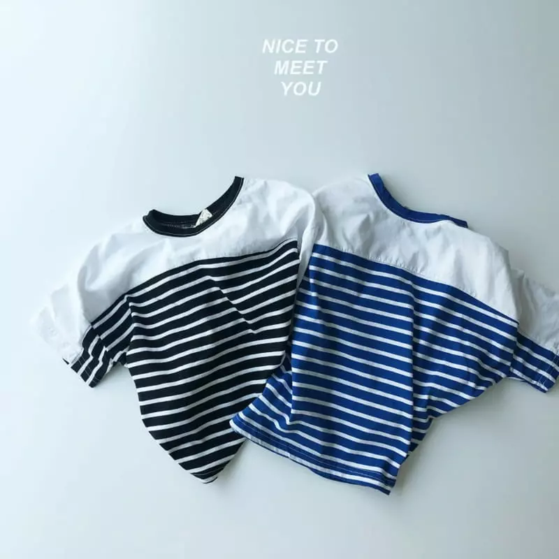 Nice To Meet You - Korean Children Fashion - #kidzfashiontrend - Saint Stripes Tee - 5