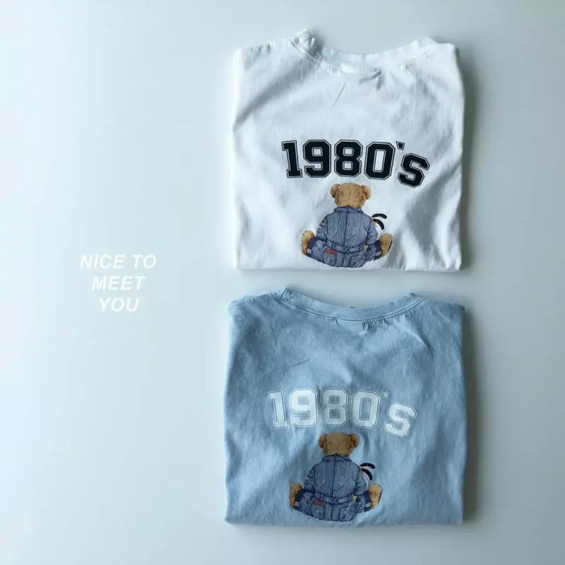 Nice To Meet You - Korean Children Fashion - #kidzfashiontrend - 1980 Bear Tee - 2