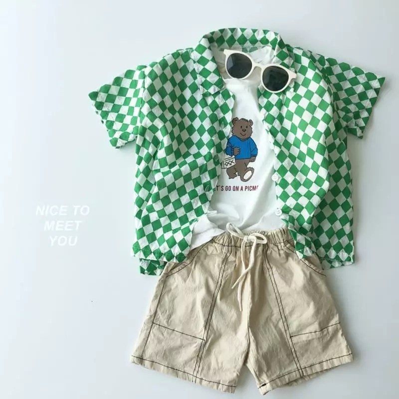 Nice To Meet You - Korean Children Fashion - #kidzfashiontrend - Cubic Shirt